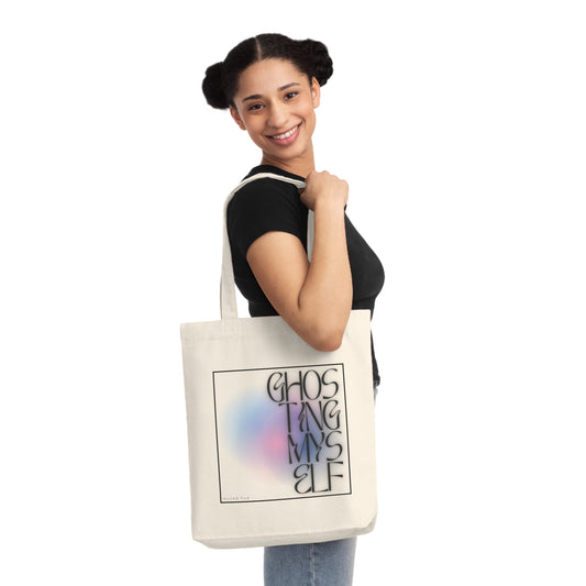 GHOSTING MYSELF - Eco-Friendly Woven Tote Bag